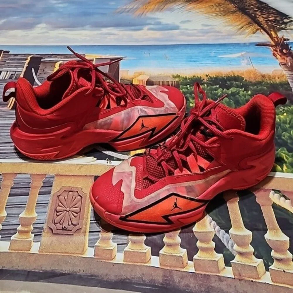 Jordan One Take Red Basketball Shoes Size 10
